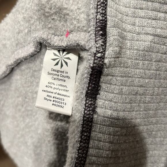 Athleta Women's Funnel Neck Hoodie Light Gray Heather Size M - Picture 7 of 9